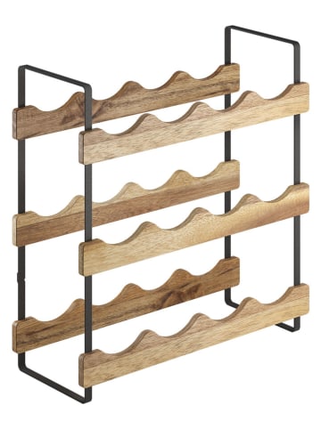 metaltex Flaschenregal in Hellbraun - (B)39 x (H)36 x (T)15 cm