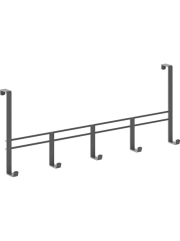 metaltex Wieszak w kolorze czarnym na drzwi - 38 x 15 x 4,5 cm