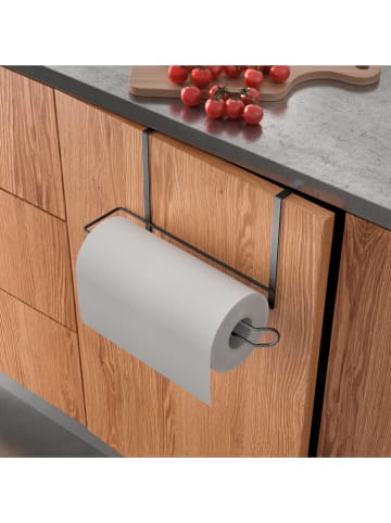 metaltex Küchenrollenhalter ''Lava'' in Schwarz - (B)34 x (H)18 x (T)10 cm