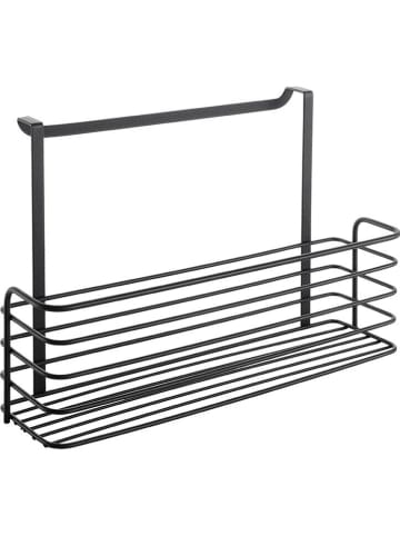 metaltex Einhängekorb ''Lava'' in Schwarz - (B)34 x (H)22 x (T)12 cm