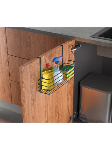 metaltex Hangmand "Lava" zwart - (B)34 x (H)22 x (D)12 cm