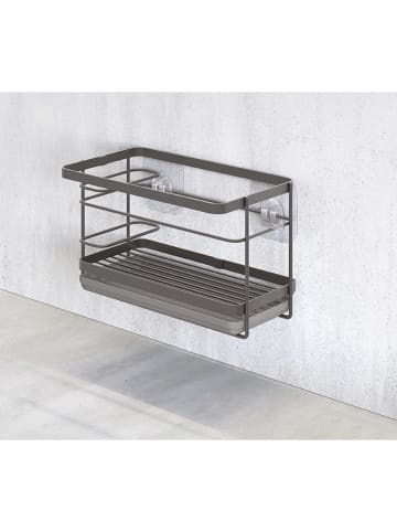 metaltex Spülbecken-Organizer ''Lava'' in Schwarz - (B)22 x (H)14 x (T)13 cm