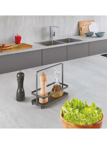 metaltex Regał "Lava" w kolorze czarnym na przyprawy - 22 x 18 x 11 cm