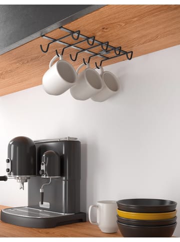 metaltex Tassenhalter ''My-Mug'' in Schwarz - (B)14 x (H)6 x (T)28 cm