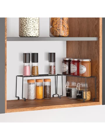 metaltex Regał "Spice-Bridge" w kolorze czarnym do szafki - 29 x 14 x 7 cm