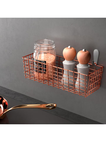 metaltex Koszyk "Tomado" w kolorze miedzianym - 33 x 12 x 10 cm