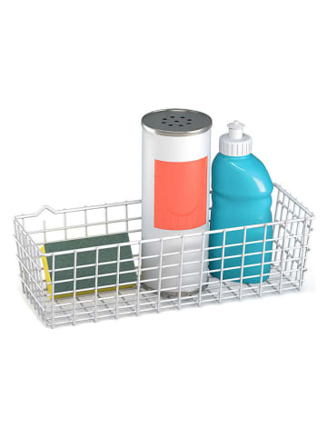 metaltex Koszyk "Pandino" w kolorze białym - 30 x 10 x 12 cm