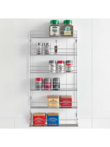 metaltex Kruidenrekje "Pepito" zilverkleurig - (B)37 x (H)71 x (D)8 cm