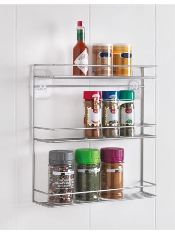 metaltex Kruidenrek "Paprika" zilverkleurig - (B)32 x (H)34 cm