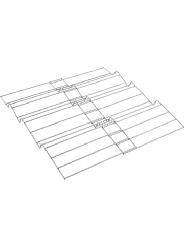 metaltex Regał "X-Pand" w kolorze srebrnym na przyprawy - 26 x 3 x 47 cm