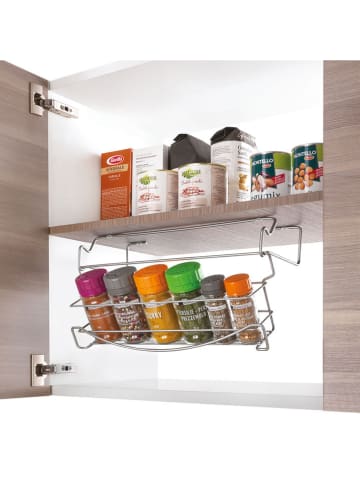 metaltex Kruidenrek zilverkleurig - (B)39 x (H)14 x (D)8 cm