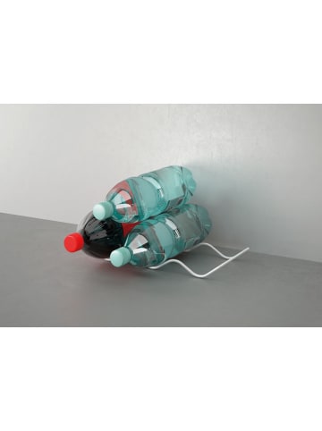 metaltex Półka w kolorze białym na butelki - 31 x 3 x 14 cm