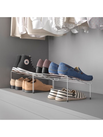 metaltex 2er-Set: Schuhschrank-Einsätze "Cipok" in Weiß - (B)42 x (H)25 x (T)17 cm