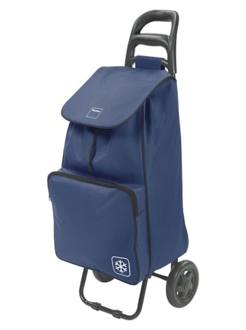 metaltex Winkeltrolley "Krokus" blauw - 50 l