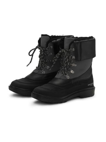 Ilse Jacobsen Skórzane botki zimowe w kolorze czarnym