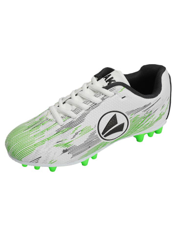Jako Naturrasen-Fußballschuhe "Stepover" in Weiß/ Grün