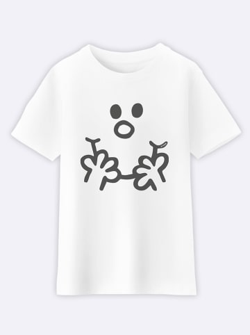 WOOOP Shirt "Visage Monsieur" in Weiß