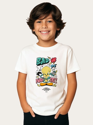 WOOOP Shirt "Loneley tunes Tweety 80th Bad" in Weiß