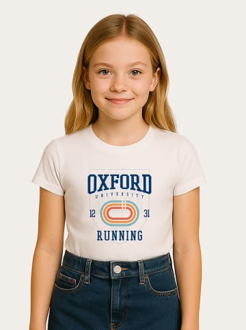 WOOOP Shirt "Oxford Universite Running" in Weiß
