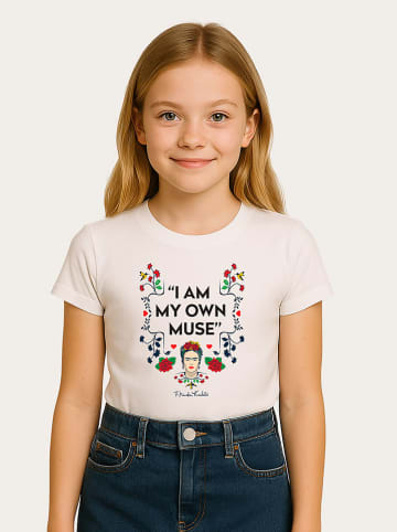 WOOOP Shirt "Frida Kahlo Muse" in Weiß