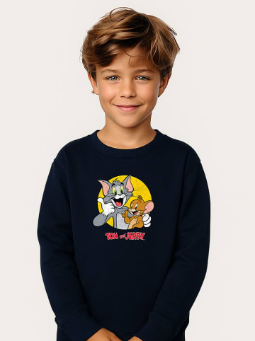 WOOOP Sweatshirt "Tom and Jerry Thumbs Up" in Dunkelblau