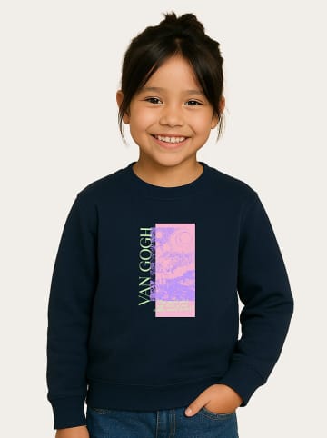 WOOOP Sweatshirt "Van Gogh Starry Night" in Dunkelblau