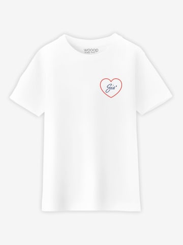 WOOOP Shirt "Coeur" in Weiß