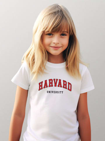 WOOOP Shirt "Harvard University" in Weiß