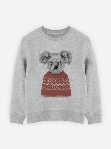WOOOP Sweatshirt "Winter coala" in Grau