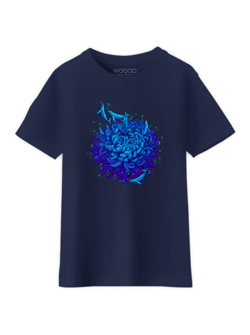 WOOOP Shirt "Sea flower" in Dunkelblau