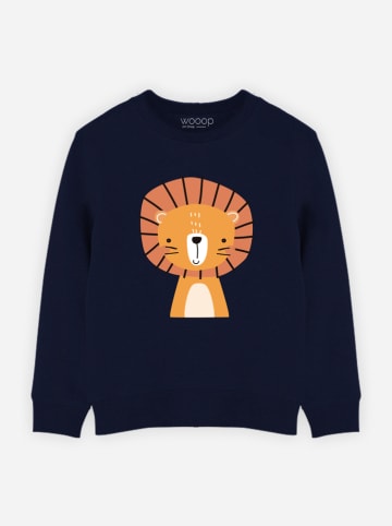 WOOOP Sweatshirt "Leo" in Dunkelblau
