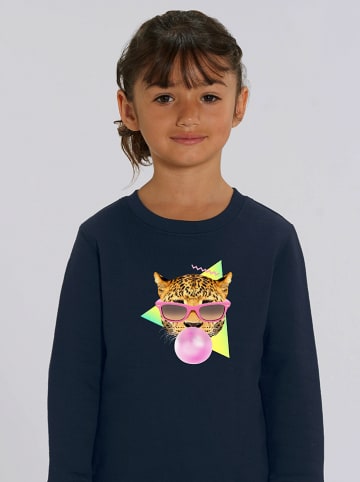 WOOOP Sweatshirt "Bubble Gum Leo" in Dunkelblau