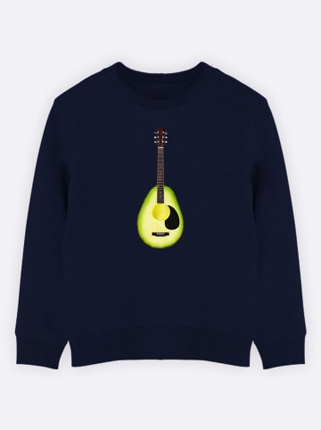 WOOOP Sweatshirt "Avocado Guitar" in Dunkelblau