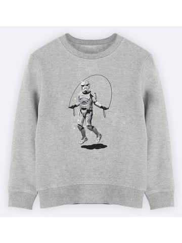 WOOOP Sweatshirt "Stormtrooper skipping" in Grau
