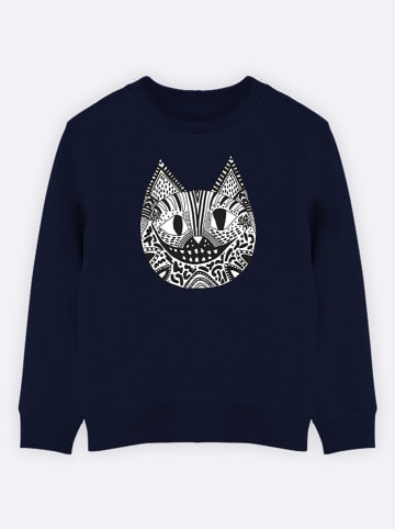 WOOOP Sweatshirt "The cheshire" in Dunkelblau