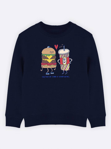 WOOOP Sweatshirt "Together" in Dunkelblau
