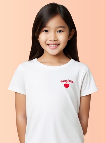 WOOOP Shirt "Daugther coeur" in Weiß