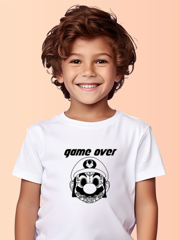 WOOOP Shirt "Game over Mario" in Weiß