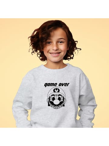 WOOOP Sweatshirt "Game over Mario" in Grau