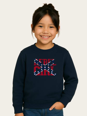 WOOOP Sweatshirt "Rebel girl" in Dunkelblau