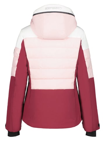 Icepeak Kurtka narciarska "Florala" w kolorze jasnoróżowo-czerwono-białym