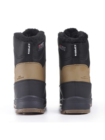 Icepeak Winterlaarzen "Alofi" zwart/lichtbruin