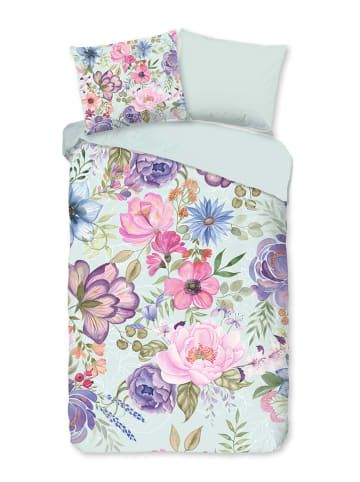 Pure Microvezel beddengoedset "Lucy" wit/meerkleurig