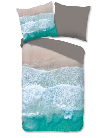 Pure Microvezel beddengoedset "Bobby" blauw/meerkleurig