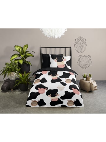 Good Morning Beddengoedset "Marjolijn" zwart/wit