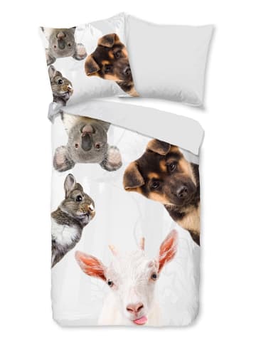 Good Morning Beddengoedset "Semmie" wit/meerkleurig