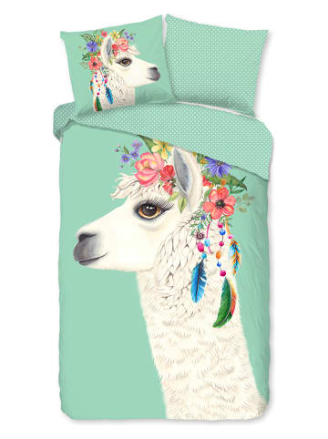 Good Morning Beddengoedset "Joey" turquoise/meerkleurig