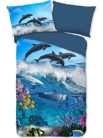 Good Morning Beddengoedset "Andre" blauw