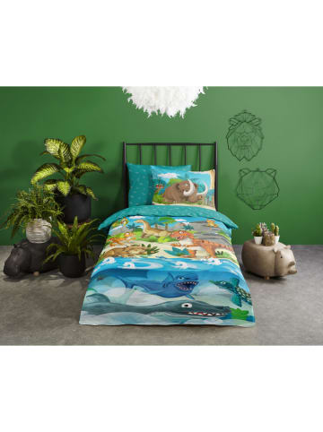 Good Morning Beddengoedset turquoise/meerkleurig