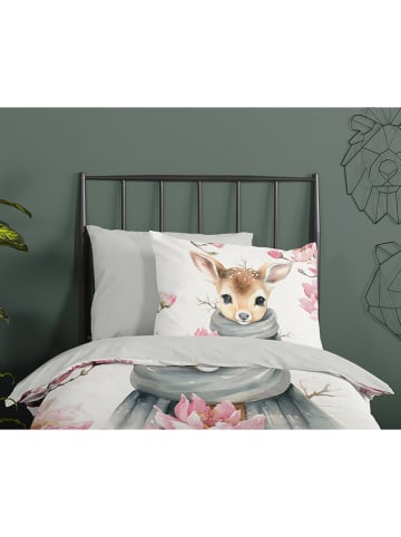 Good Morning Komplet pościeli "Leone" w kolorze szarym ze wzorem